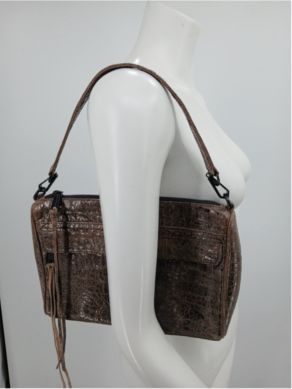 Rebecca Minkoff Brown Large Mac Altered Bag Purse - Picture 11 of 16